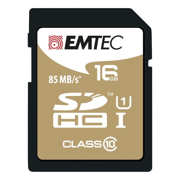 EMTEC GOLD SDHC MEMORY CARD 150X 16GB