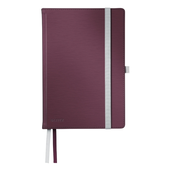 Leitz Style schrift hard cover A5 gelijnd rood