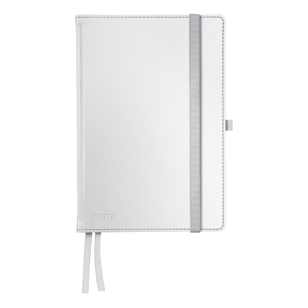 LEITZ STYLE NOTEBOOK HARD COVER A5 RULED WHITE