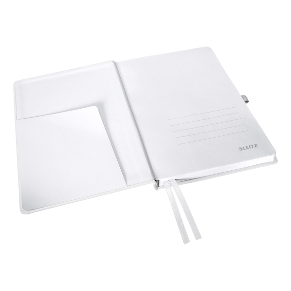 LEITZ STYLE NOTEBOOK HARD COVER A5 RULED WHITE