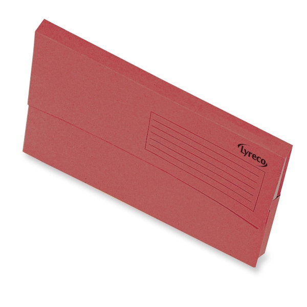 Lyreco folder with acordion spine cardboard 290g red