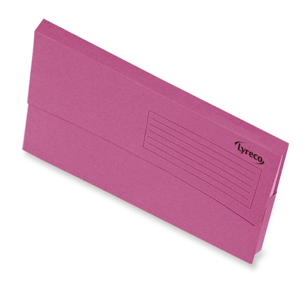 Lyreco folder with acordion spine cardboard 290g pink