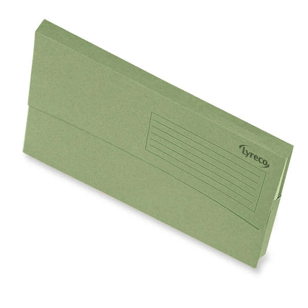 Lyreco folder with acordion spine cardboard 290g green