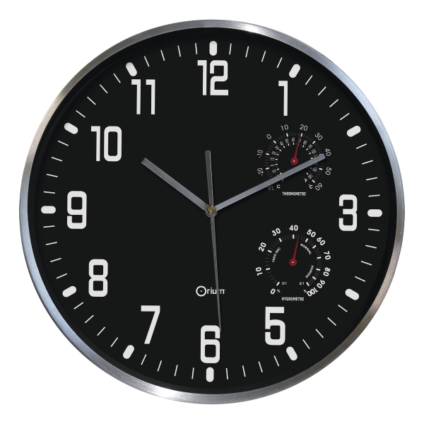 Cep 2114000011 Thermo Hygro Clock Black/Aluminium