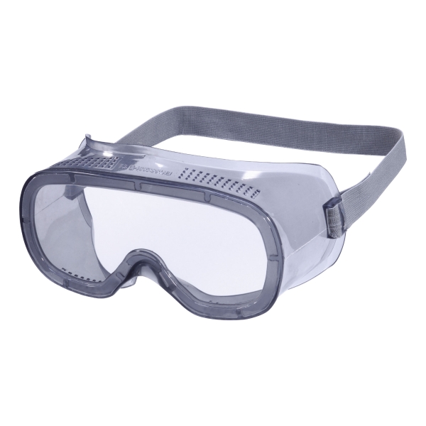 Polycarbonate Direct Ventilation Safety Goggles Grey Frame Clear Lens