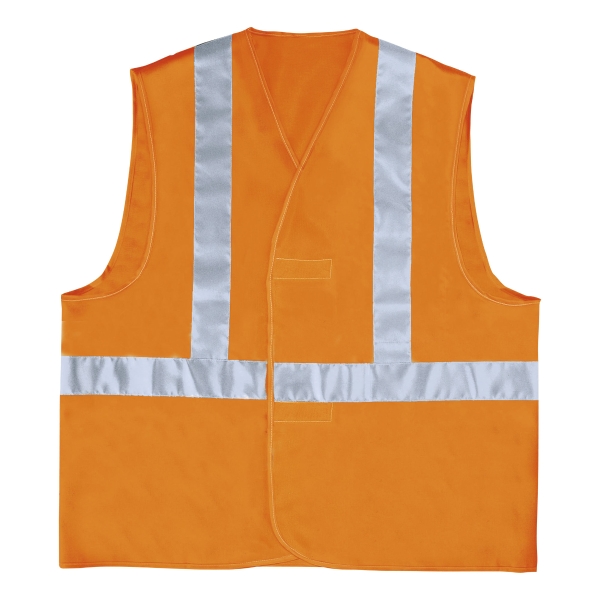 Gilet de sécurité haute visibilité Deltaplus - orange fluo - taille L