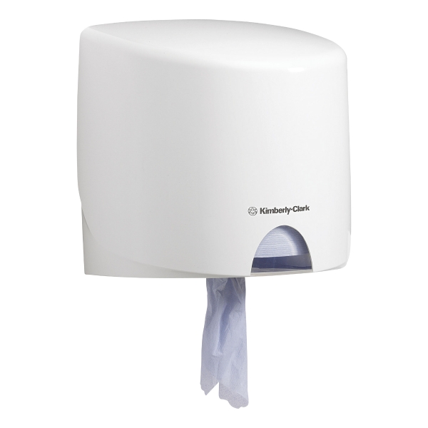 Aquarius Centrefeed Roll Dispenser - White, Wall Mounted Centrefeed Dispenser