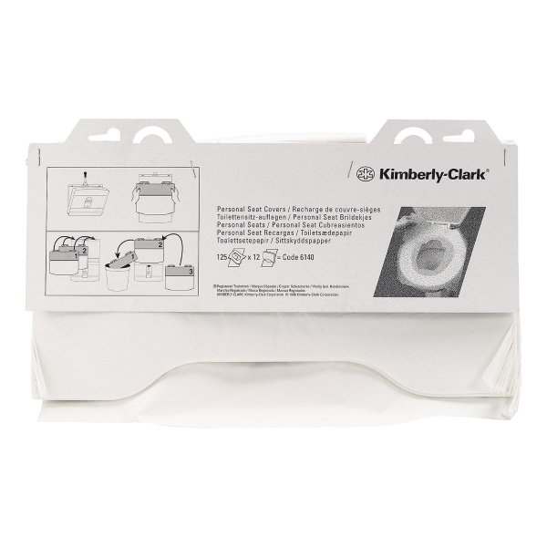 KIMBERLY CLARK TOILET SEAT COVERS - BOX OF 125