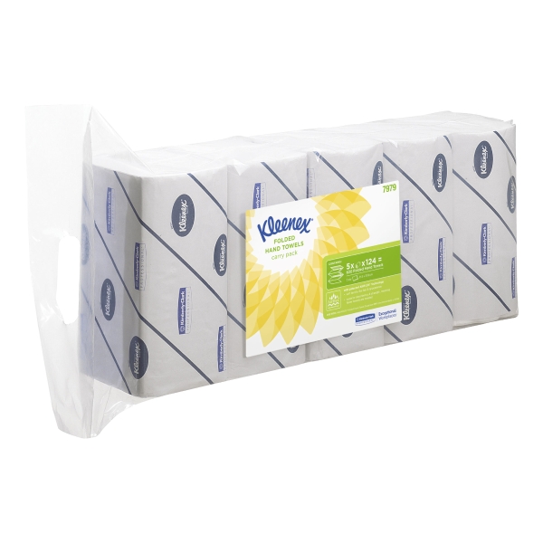 Kimberly Clark Hand Towels Interfolded White - Pack Of 620 (124 X 5)
