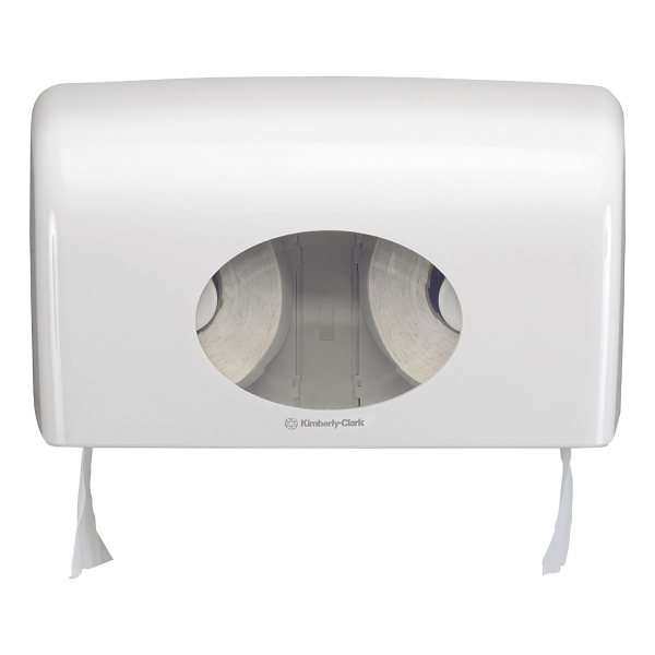 Aquarius Small Roll White Toilet Paper Dispenser