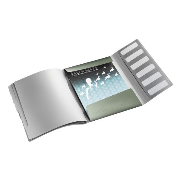 LEITZ  STYLE DIVIDER BOOK 6 PARTS PP GREEN