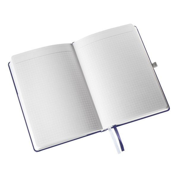 Leitz Style notebook hard cover A5 squared blue