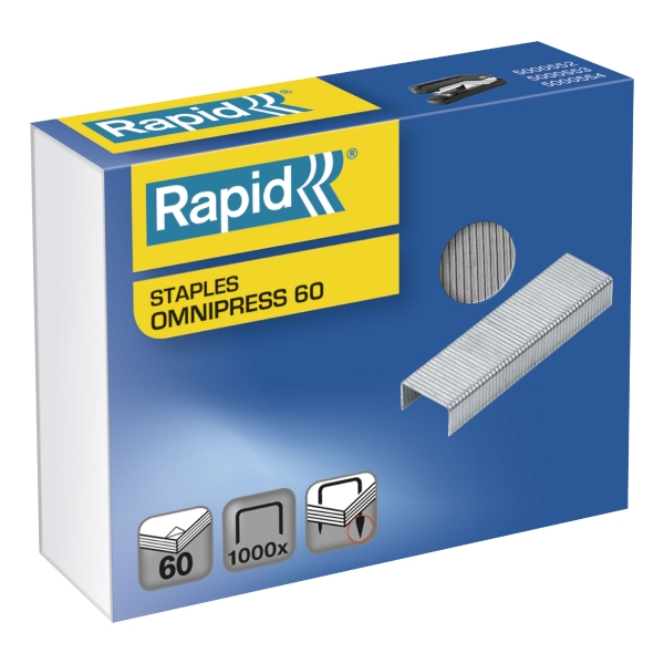 RAPID STAPLES OMNIPRESS 60 - BOX OF 1000