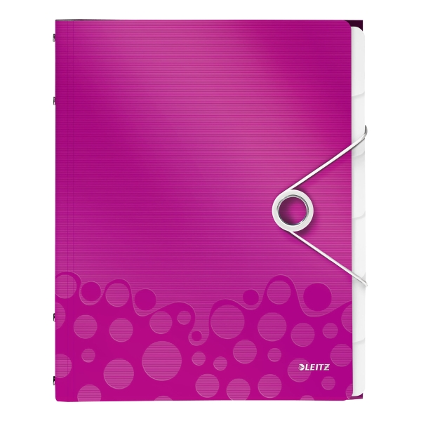 LEITZ  WOW DIVIDER BOOK 6 PARTS PP PINK