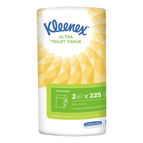 KLEENEX TOILET ROLL 225 SHEETS - PACK OF 24 (2 X 12)