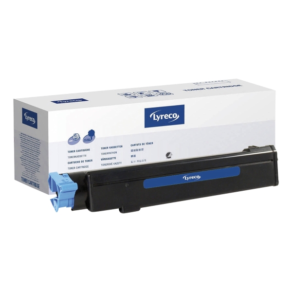 Toner laser LYRECO preto 43979102 compatível com OKI para Serie B-410/430/440