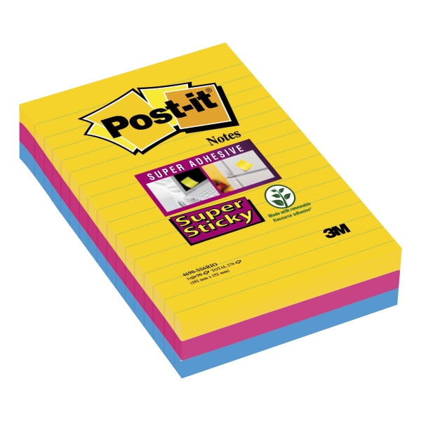 PK3 POST-IT SS LIGNE 101X152 RIO