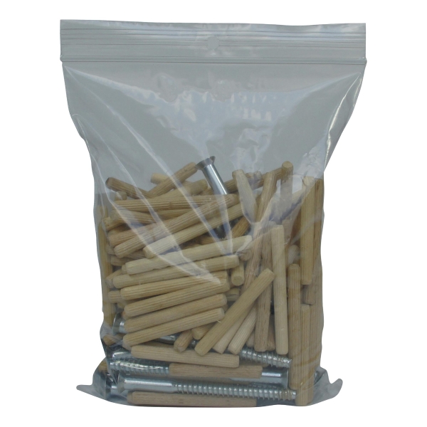 Pack de 100 bolsas minigrip autocierre de 90 micras 150x200 mm