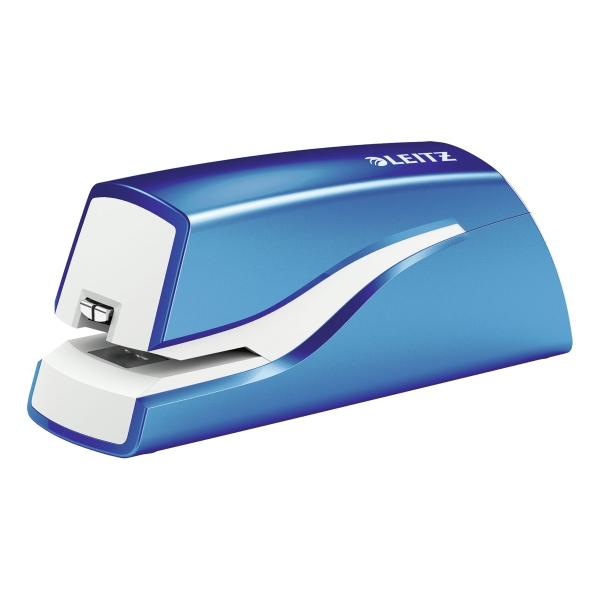 Leitz 5566 Wow Electric Stapler 10 Sheet Blue