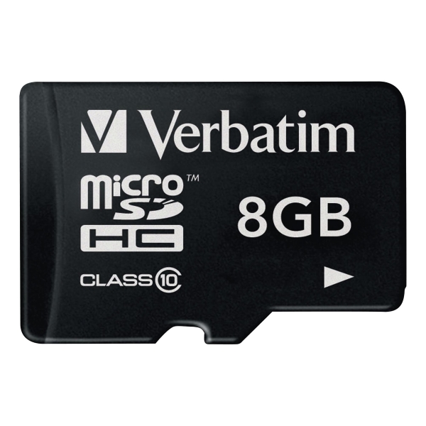 Tarjeta de memoria VERBATIM MicroSDHC de 8 Gb