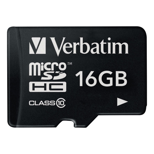 VERBATIM MICRO SDHC CLASS 10 16GB