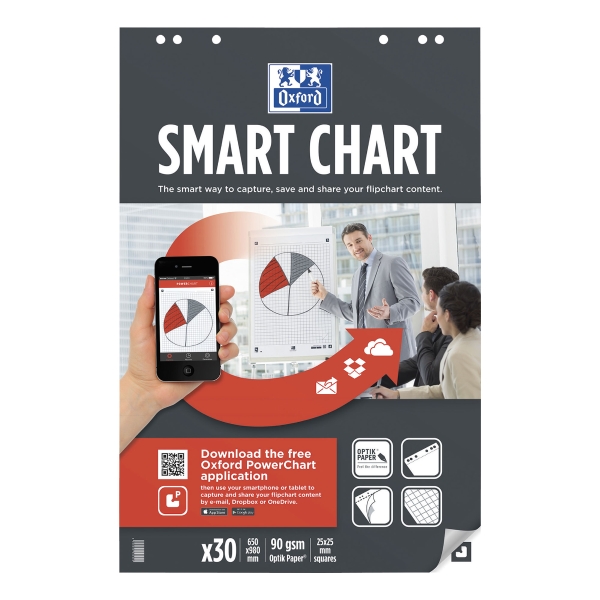 Oxford Smartcharts squared 65x99 cm - pack of 3