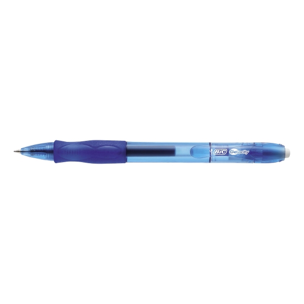 Bic Gelocity Retractable Blue Gel Pen + 1 Velocity Gel Pen