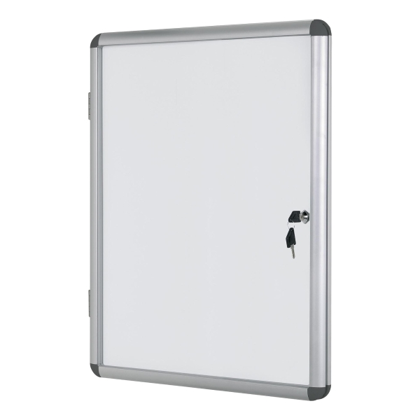 Bi-Office Internal Magnetic Whiteboard Glazed Case 6xA4