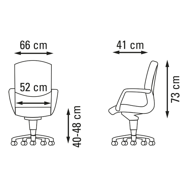 Black Management Chair 4306