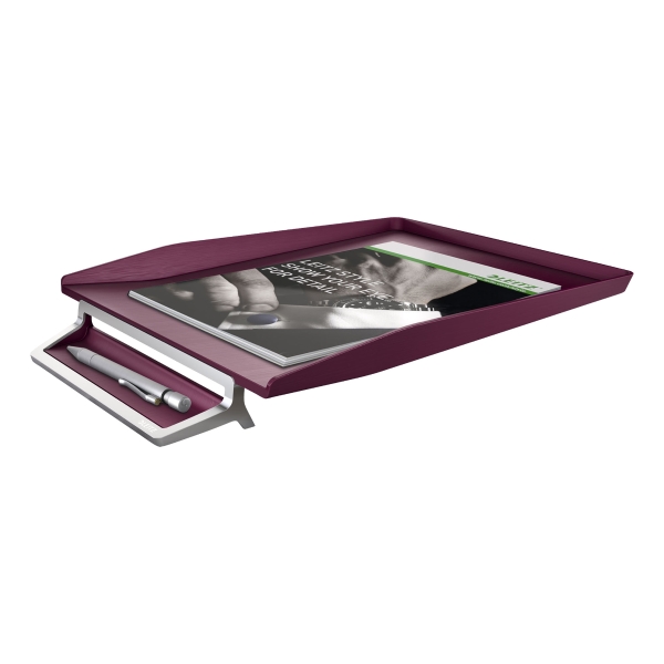 LEITZ 5256 STYLE LETTER TRAY W/METAL RED