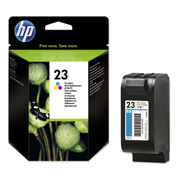 Cartucho de tinta HP 23 tricolor C1823D para DeskJet 710c/720c/810c/895cxi