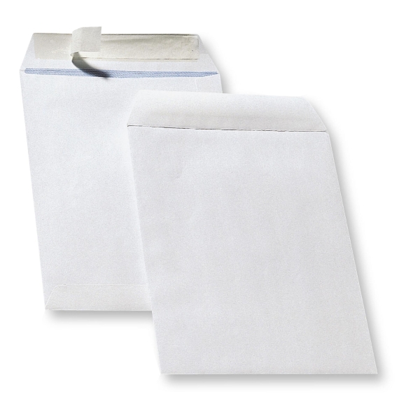 Tašky samolepicí s krycí páskou bílé C5 (162 x 229 mm), 500 kusů/balení