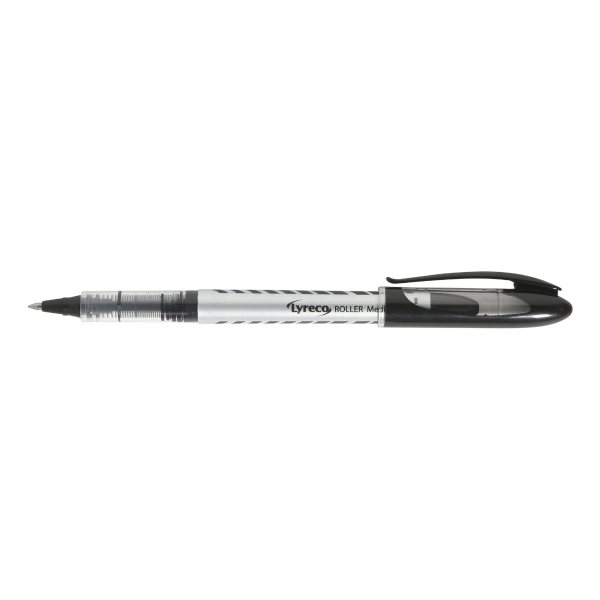 Lyreco Liquid Ink Rollerball Pen Medium Black - Pack Of 12