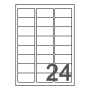 Avery L4773-20 Resistant Labels, 64.6 x 33.8 mm, 24 Labels Per Sheet