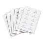 DURABLE BADGE MAKER INSERTS 54 X 90MM - PACK OF 200