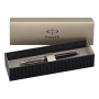 Parker Jotter luxe schrijfwaar balpen blauw houder zwart/staal + giftbox