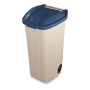 Contentor para reciclagem RUBBERMAID 100 litros em cor bege