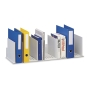 Paperflow Vertical Organiser w/10 Adjustable Separators 210x800x275mm L.Grey