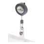 DURABLE BADGE REELS WITH METAL CLIP AND 600MM RETRACTABLE CORD - PACK OF 10