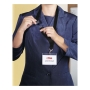 Lacet textile pour badge Durable - 44 cm - noir - boîte de 10
