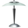 Unilux Cristal fluorescent desk lamp in glass and metal