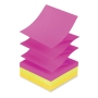 Post-It Designer Dispenser With 12 Pads Neon Pop-Up Znotes And 50 Index Flags