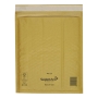 CONF. DA 100 BUSTE A SACCO IMBOTTITE MAIL LITE GOLD 22 X 26 CM COL. AVANA