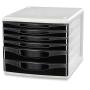 Lyreco 6 Drawer Unit Black