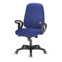 INTERSTUHL J962 SYNCHRONE CHAIR HIGH BACK BLUE