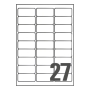 Caja de 540 etiquetas de poliéster AVERY L6011-20 cantos romos metalizadas