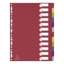 Przekładki polipropylenowe EXACOMPTA mocne A4 kolorowe 12 stron