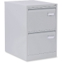 Bisley Basic filing cabinet for suspension files 2 drawers H71,4cm grey