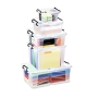 STRATA CLEAR 40 LITRE SMART STOREMASTER BOX WITH LID L500 X W395 X H320MM