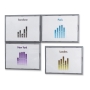 Paperflow 4066 Information Display A4 Size - Grey - Pack Of 4